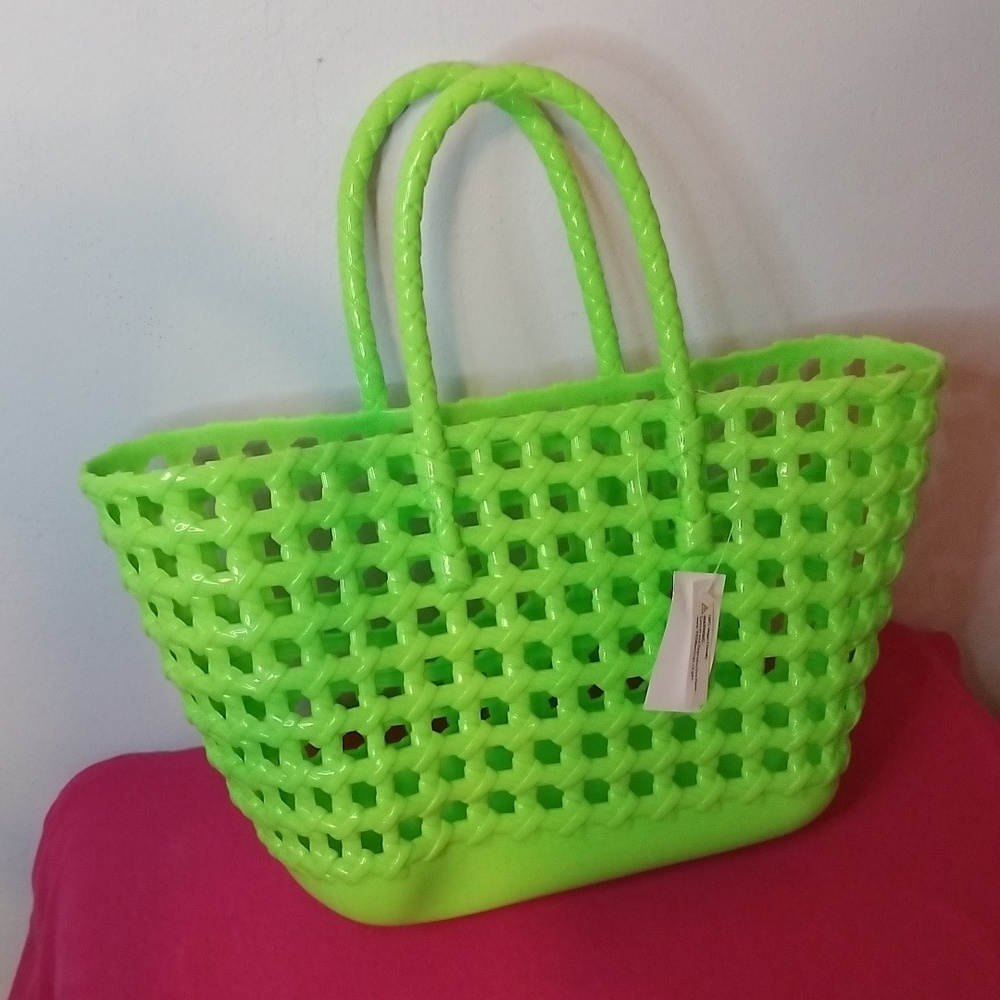 Lime Green Jelly Bag - Picture 2 of 5
